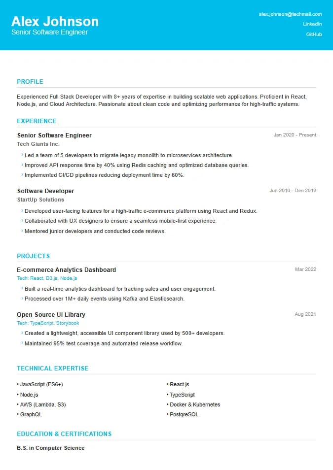 Cisco Net Resume Template