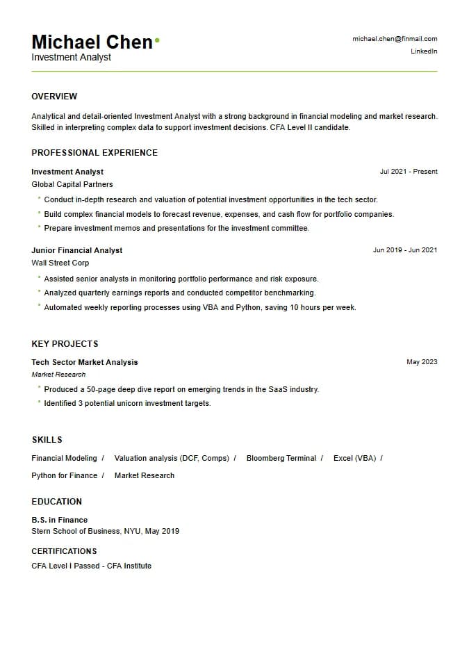Deloitte Audit Resume Template