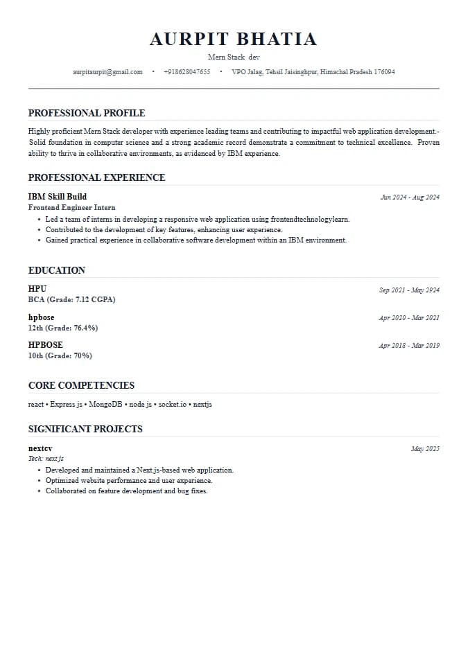 Executive Gray resume template