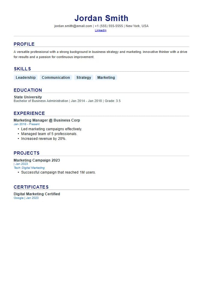 Resume Format India 2026: ATS Templates for Freshers | NextCV