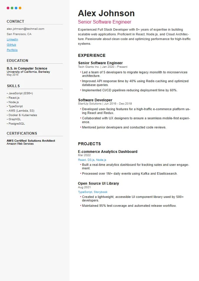Project Engineer / Wipro template preview