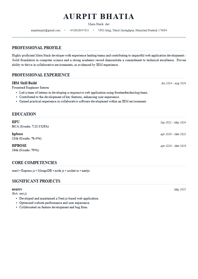 Executive Gray Resume Template